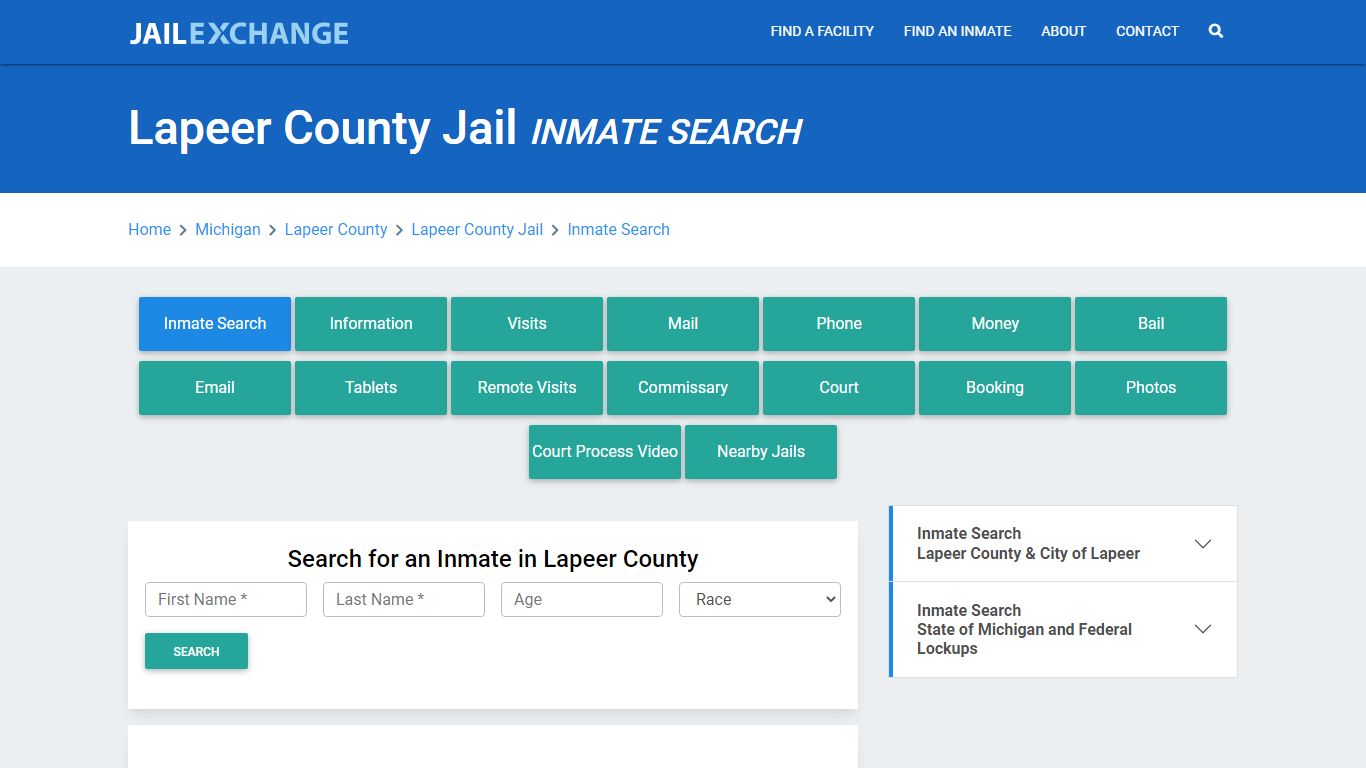 Lapeer County Jail, MI Inmate Search: Roster & Mugshots