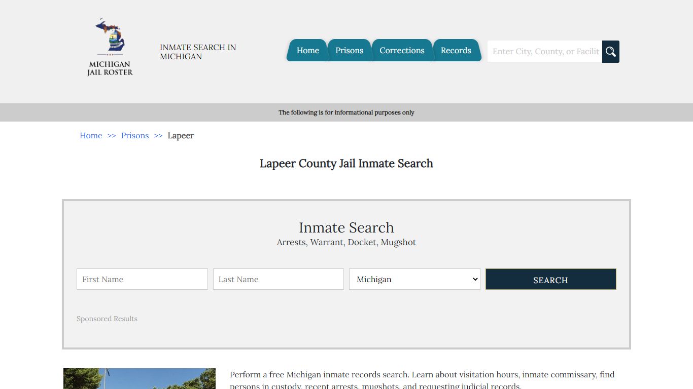 Lapeer County Jail Inmate Search - Michigan Jail Roster